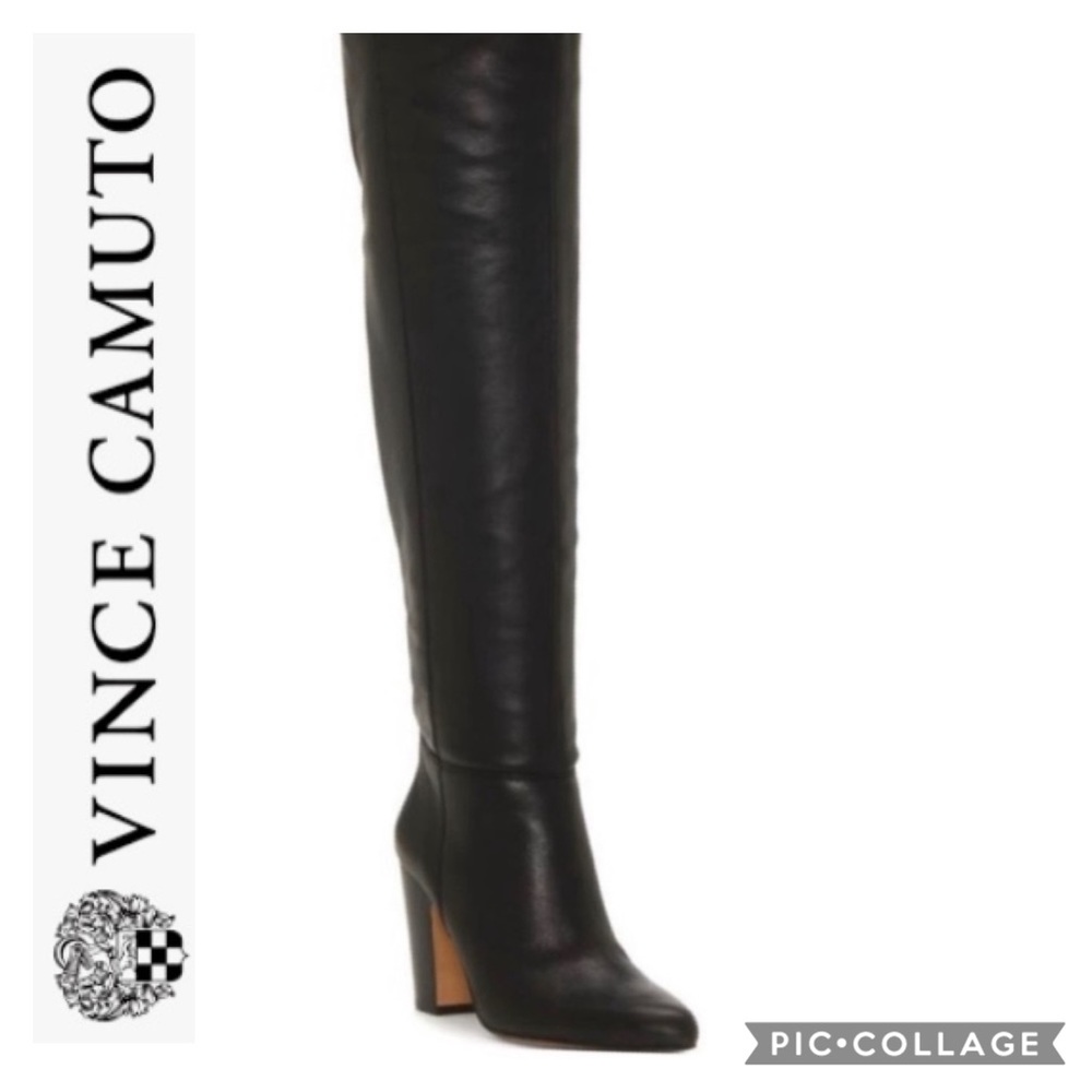 🆕 Vince Camuto Corinne Black Over the Knee Boots